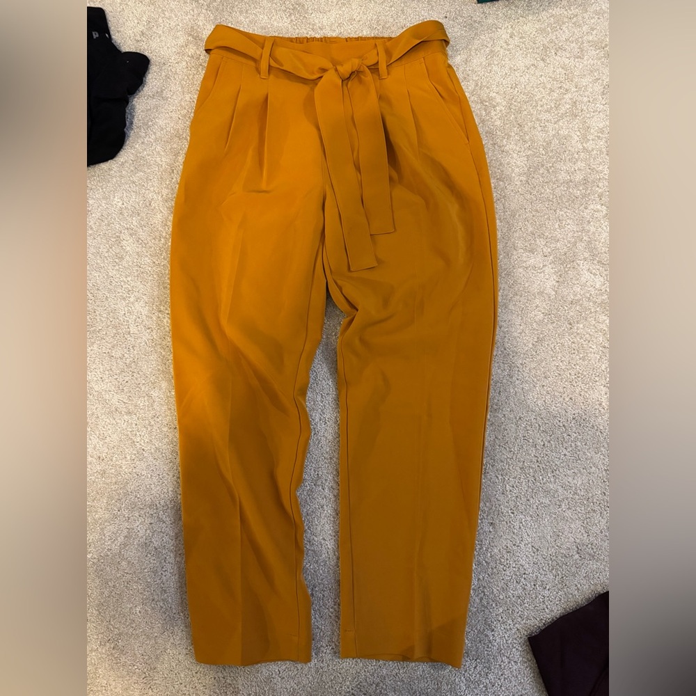 LOFT Mustard Yellow Trousers